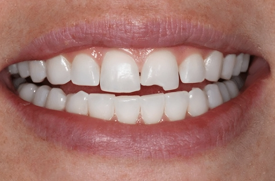 Răng sứ bị vỡ, mẻ thường xảy ra do vật liệu sứ kém chất lượng